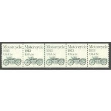 1899 5c Motorcycle Fine MNH Dry Gum PNC 2/4+1 V0211