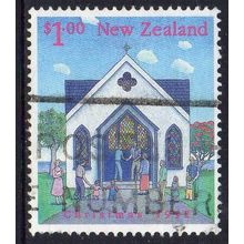 New Zealand 1992 Christmas - Church $1 Used