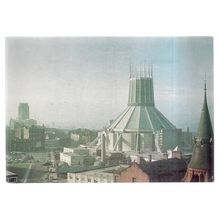 METROPOLITAN CATHEDRAL OF CHRIST THE KING, LIVERPOOL. vintage unused postcard =
