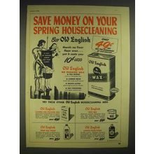 1948 Old English Wax Ad - Spring Housecleaning