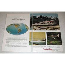 1958 Canadian Pacific Railroad, Cruise, Plane Ad