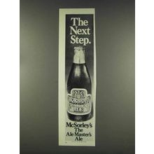 1977 McSorley's Cream Ale Ad - The Next Step