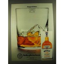 1977 Medley Bourbon Ad - in German - Ausgezeichnet