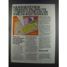 1982 Honeywell Microchips Ad - E-Beam Lithography