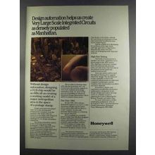 1982 Honeywell VLSI Chips Ad - Design Automation