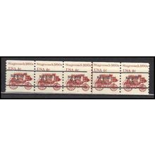 1898Ab 4c Stagecoach Fine MNH Dry Gum PNC 6/5 Line Gap AA0089