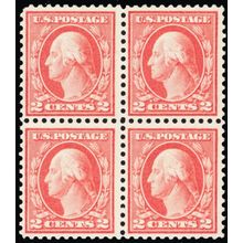 461, Mint VF NH RARE 2¢ Block of Four With PFC Certificate CV $1300 Stuart Katz