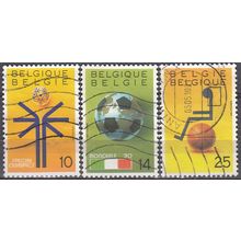 Belgique 1990 Michel 2413 - 2415 O Cote (2008) 1.50 € Sport Cachet rond