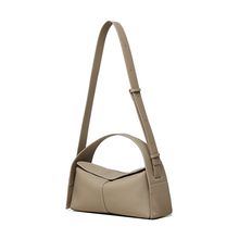 Women Genuine Leather Handbag Grey