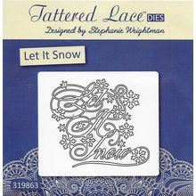 Tattered Lace. Let It Snow Die. Die Cutting Cardmaking Scrapbooking