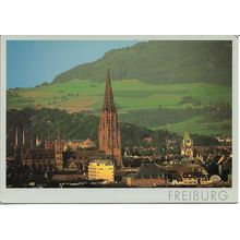Freiburg, Germany: Minster and Martin's Gate - Photographic Postcard