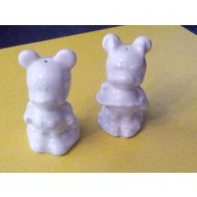 Old Vintage Walt Disney Mickey & Minnie Mouse Salt & Pepper Shakers 1950s