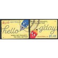AUSTRALIA: 2020, MENTAL HEALTH, SET OF 2 USED SELF-ADHESIVE STAMPS. 020/1