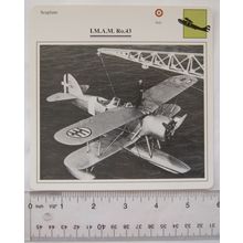 I.M.A.M. Ro.43 - Italy - Seaplane - Collectors Club Card