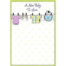 A New Baby to Love - New Baby Greeting Card - 4337