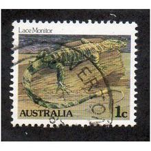 AUS 1981 1c 'LACE MONITOR' FINE USED (EBID28-898)