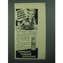 1942 Durkee's Dressing Ad - Tomato Surprise