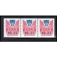 CVP33 23c Shield Very Fine MNH Strip of 3 PA5315