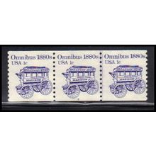 1897 1c Omnibus Very Fine MNH Dry Gum PNC 1/3 KA9345