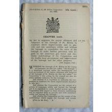 1921 Act of Parliament: St. Helens buses gas water tram