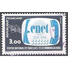 France 1984 Michel 2450 O Cote (2008) 1.20 € 40 Ans CNET Cachet rond