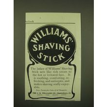 1902 Williams' Shaving Stick Ad - The Lather