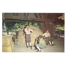 GLASS MAKING, JAMESTOWN, VIRGINIA, USA. unused vintage postcard =