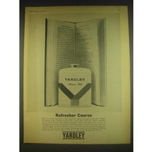 1963 Yardley Shower Talc Ad - Refresher Course