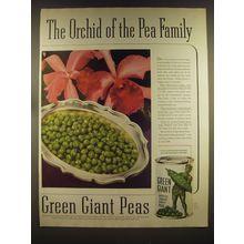 1939 Green Giant Peas Ad - The Orchid of the Pea family