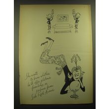 1945 Saks Fifth Avenue Advertisement - art by Burris - She wants to know