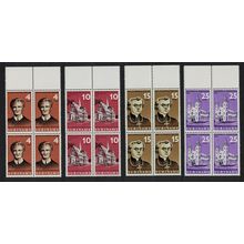 Suriname Redemptorists Mission 4v Blocks of 4 Margins 1966 MNH SG#585-588