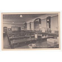 Biology Laboratory High School for Girls Levenshulme Postcard Manchester