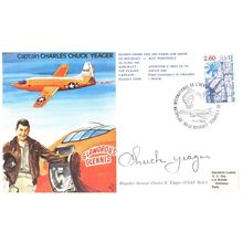 General Charles Chuck Yeager USAF RARE Hand Signed Flown FDC