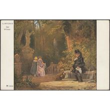 Carl Spitzweg - Der Witwer, c.1910s - Ackermann AK