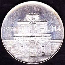 1974 Malta 4 Pounds Silver Proof Coin