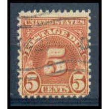 Used J83 5c Postage Due Average Plus WA1398