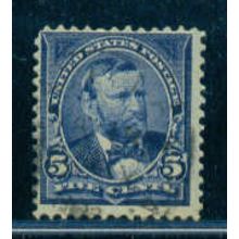 Used 281 5c Ulysses S. Grant Barely Clears M04945