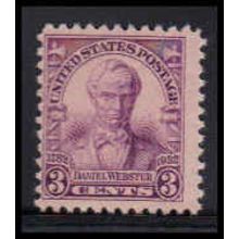 725 3c Daniel Webster Average Plus MNH O3716