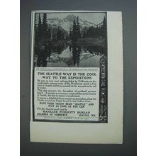 1915 Seattle Washington Ad - Cool Way to Expositions