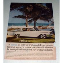 1960 Mercury Monterey Car Ad - At Dorado Beach