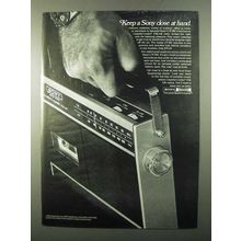 1971 Sony CF-200 Cassette-Corder Ad - Close at Hand