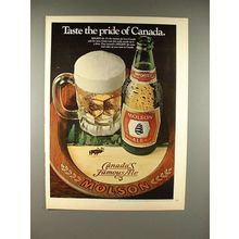 1979 Molson Ale Beer Ad - Pride of Canada!