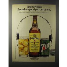 1981 Seagram's 7 Crown Whiskey Ad - Seven & Seven