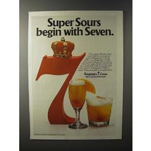 1981 Seagram's 7 Crown Whiskey Ad - Super Sours