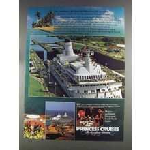 1980 Princess Cruises Ad - Panama Canal