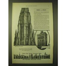 1924 Indiana Limestone Ad - the Temple Building Tower, Chicago