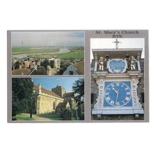 ST. MARY'S CHURCH, RYE, EAST SUSSEX used postcard 2001 postmark =