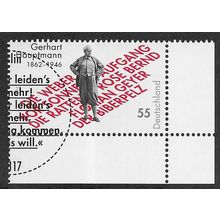 GER 2012 55c 'GERHART HAUPTMANN' (CORNER MARGIN) FINE USED (EBID57-130)