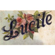 A Name Called Lily With Lucy Lucille Greetings Old Postcard