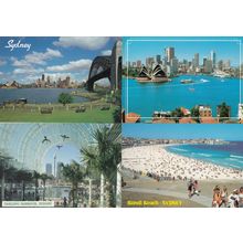 Sydney Darling Harbour Bondi Beach Opera House 4x Postcard s